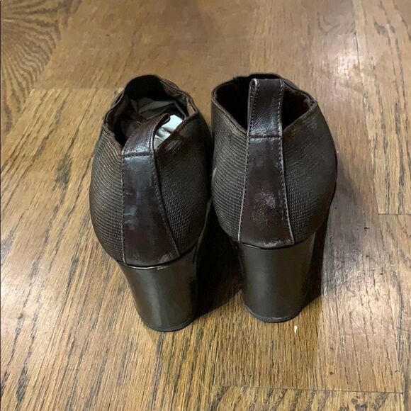 Luc Berjen brown stretch heels size 8.5 - Picture 5 of 11
